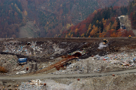 the reduction of garbage and waste to help environmental protectionの写真素材