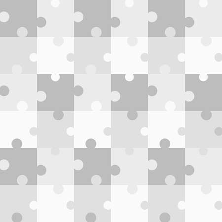 Seamless grey pattern Puzzle. Vector illustration for background designのイラスト素材