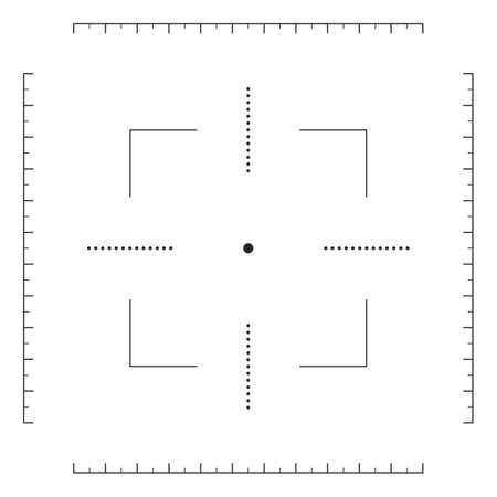 Crosshair, gun sight iconのイラスト素材
