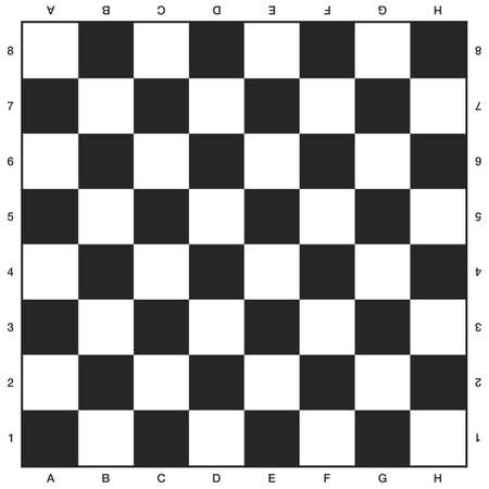 Chess board, black and whiteのイラスト素材