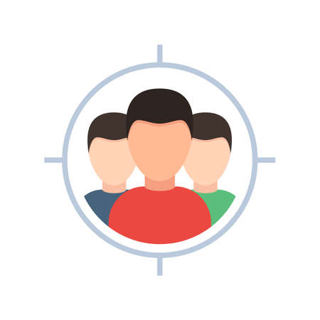 Target audience icon.のイラスト素材