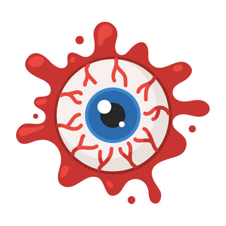 Eyeball in the blood design.のイラスト素材