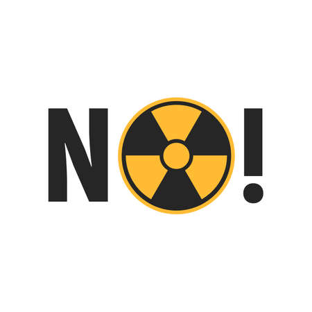 NO Radiation sign vector illustration.のイラスト素材
