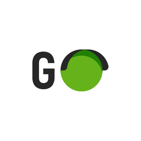 Go sign with green signal vector illustration.のイラスト素材