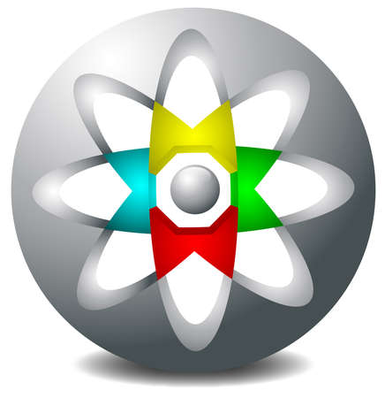 3d ball full color のイラスト素材