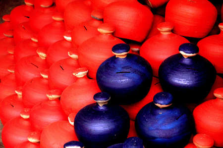 Painted potteryの写真素材
