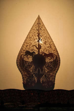 Look like mountain of Javanese shadow-puppetの写真素材