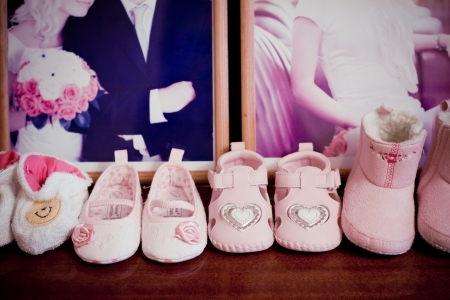 baby fashion shoesの写真素材