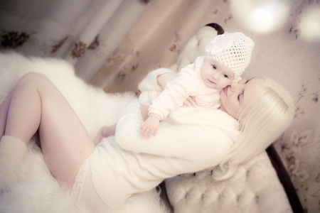 mother and daughterの写真素材