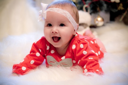 christmas babyの写真素材