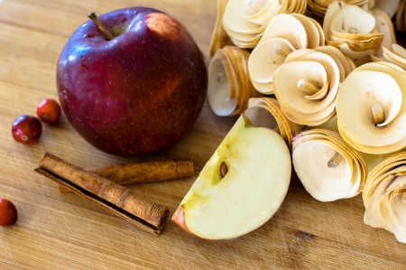 Red Apples with drops of waterの写真素材