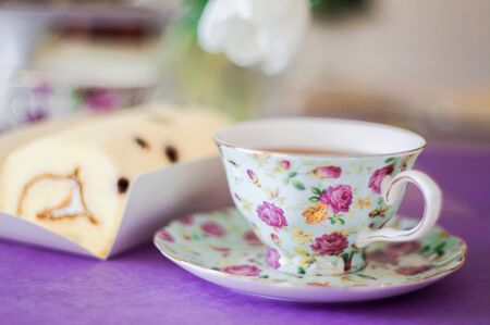 english tea breakfastの写真素材