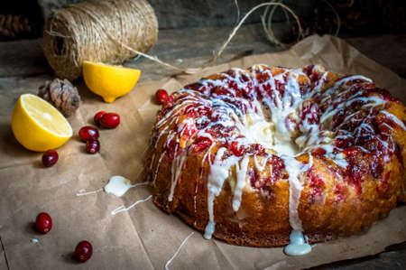 cranberry cakeの写真素材