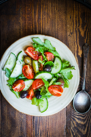 vegetable saladの写真素材