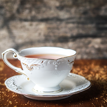 a cup of tea close up の写真素材