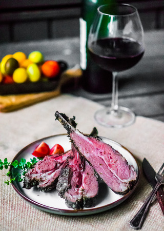 lamb chopの写真素材