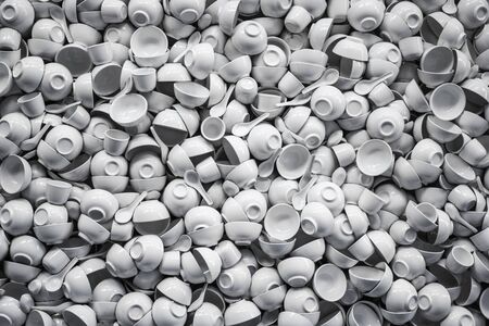 Background of soup bowlsの写真素材