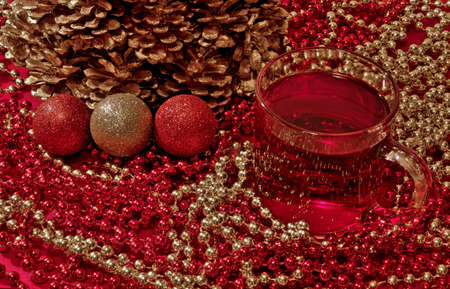 Have A Cup Of Cheer   Spiced holiday punch set on a festive holiday table  Let the celebrations...