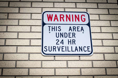 Big Brother Is Watching. Warning sign for would be intruders and those who desire privacy.