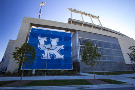 Lexington, Kentucky, USA. April 22, 2016 - The Commonwealth Stadium is the football stadium for the University of Kentucky Wildcats.のeditorial素材