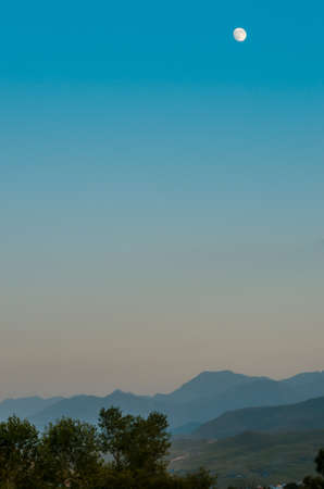 Moon at nightの写真素材