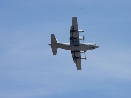 Airplane in the skyの写真素材
