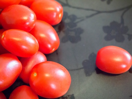 Plump Grape Tomatoesの写真素材