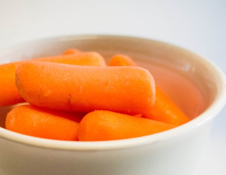 Crunchy Baby Carrotsの写真素材