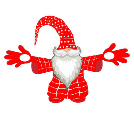 Santa Claus Graphic work in Redの写真素材