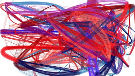 painted moderate red, dark slate blue and crimson color chaos strokes. can be used as wallpaper, poster or background for social media illustration.の写真素材