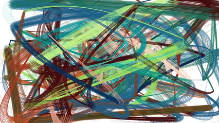 painted dark slate gray, pastel gray and dark sea green color chaos strokes. can be used as wallpaper, poster or background for social media illustration.の写真素材