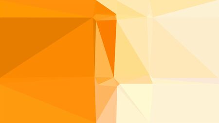 triangle background abstract with dark orange, khaki and blanched almond colors. backdrop style for poster element, cards, wallpaper or texture.の写真素材