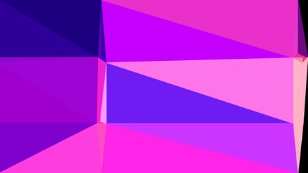 medium orchid, midnight blue and blue violet multi color background art. abstract triangle style composition for poster, cards, wallpaper or texture.の写真素材