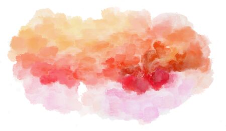 watercolor background. painting with baby pink, moderate red and salmon colors.の写真素材