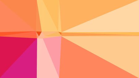 Abstract color triangles geometric background with sandy brown, medium violet red and skin colors for poster, cards, wallpaper or texture.の写真素材