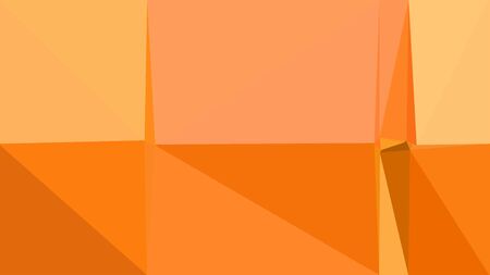 sandy brown, dark orange and light salmon multi color background art. abstract triangle style composition for poster, cards, wallpaper or texture.の写真素材