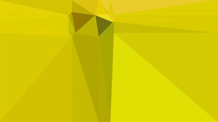 geometric triangles style in tangerine yellow, dark golden rod and olive color. abstract triangles composition. for poster, cards, wallpaper or texture.の写真素材