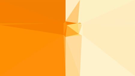 geometric triangles style in dark orange, khaki and bisque color. abstract triangles composition. for poster, cards, wallpaper or texture.の写真素材