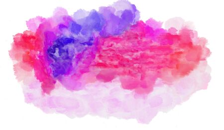 watercolor orchid, lavender and blue violet color graphic background illustration painting.の写真素材