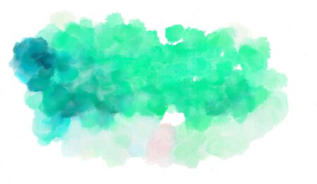 watercolor lavender, turquoise and aqua marine color graphic background illustration painting.の写真素材