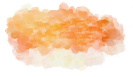 watercolor light salmon, antique white and sandy brown color graphic background illustration painting.の写真素材