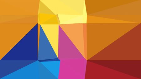 abstract geometric background with bronze, strong blue and mulberry  colors. geometric triangle style composition for poster, cards, wallpaper or texture.の写真素材