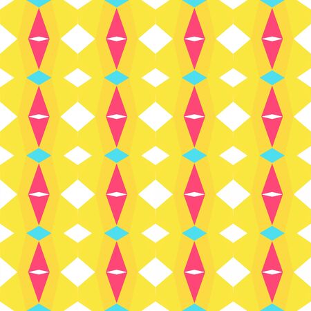 seamless repeatable pattern wallpaper with pastel orange, sky blue and pastel red colors.の写真素材