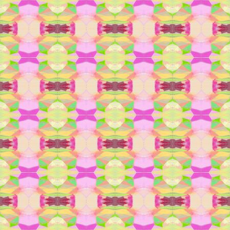 abstract seamless pattern with baby pink, wheat and mulberry  colors. repeating background illustration can be used for wallpaper, creative backgrounds or textile fashion design.の写真素材
