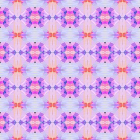seamless retro pattern with thistle, slate blue and medium orchid colors. repeating background illustration can be used for fashion textile design, web page background or surface textures.の写真素材