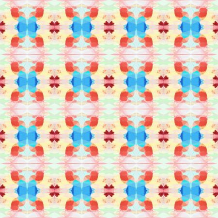 seamless retro pattern with antique white and medium turquoise colors. repeating background illustration can be used for wallpaper, creative or textile fashion design.の写真素材