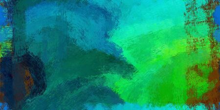repeating pattern. grunge abstract background with teal green, very dark blue and spring green color. can be used as wallpaper, texture or fabric fashion printing.の写真素材