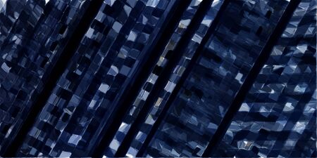 abstract technology stripes background with very dark blue, pastel blue and dark slate blue colors.の写真素材