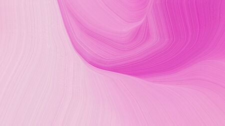 simple colorful abstract waves illustration with plum, thistle and neon fuchsia color.の写真素材