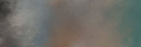 horizontal abstract painting background graphic with dim gray, dark slate gray and dark gray colors. free space for text or graphic.の写真素材